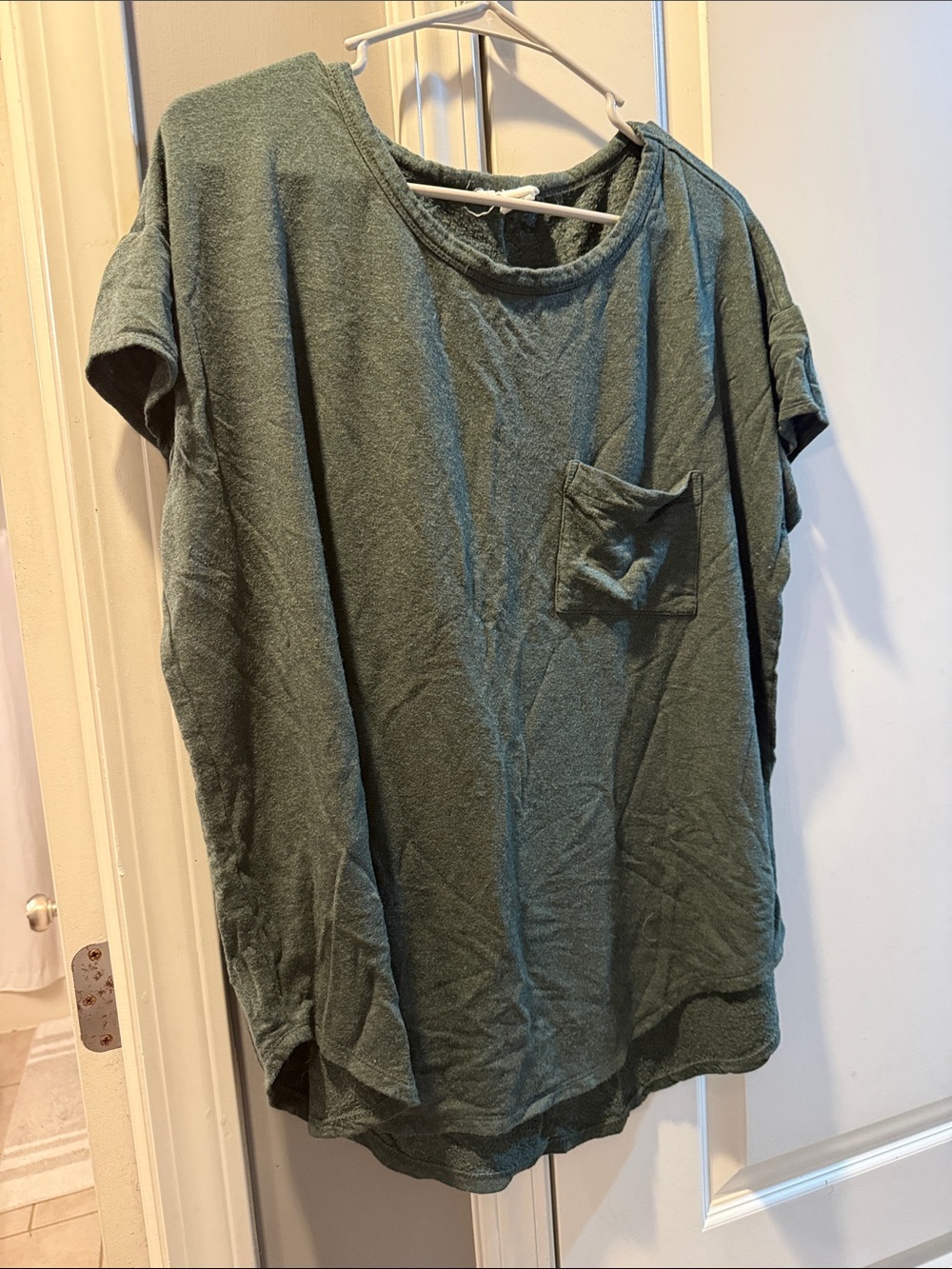 LOFT Green Short Sleeve Pocket Tee